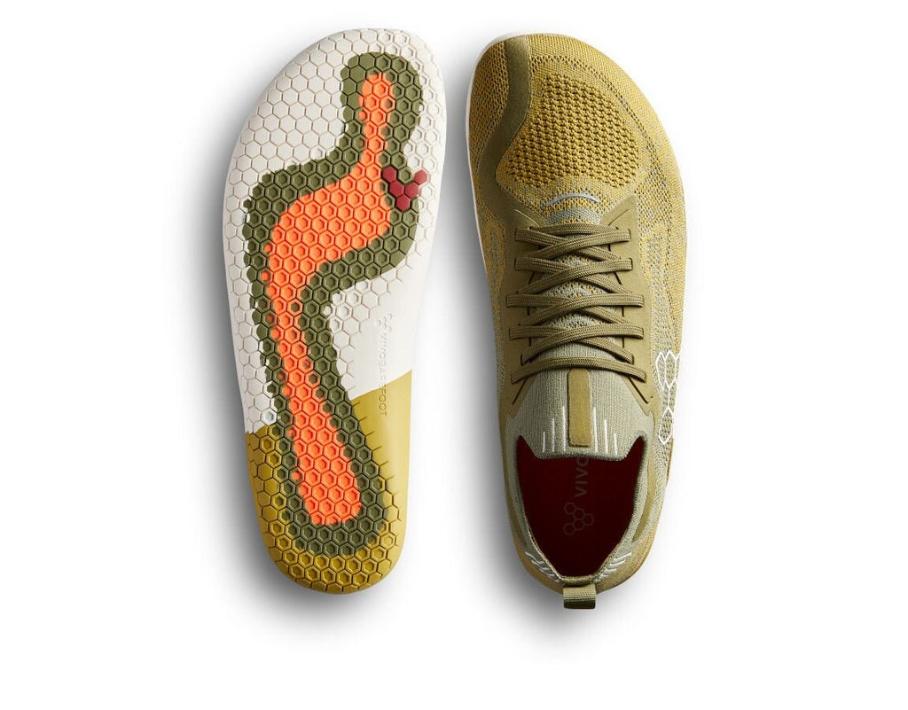 Vivobarefoot Mens Primus Lite Knit, Forest Green