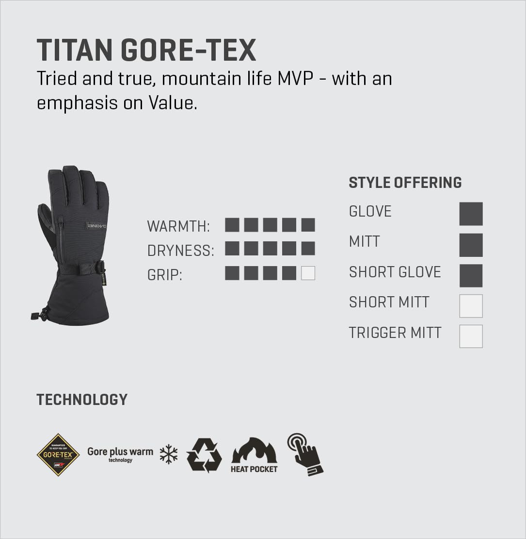 Dakine Titan Gore-Tex Gloves - Carbon