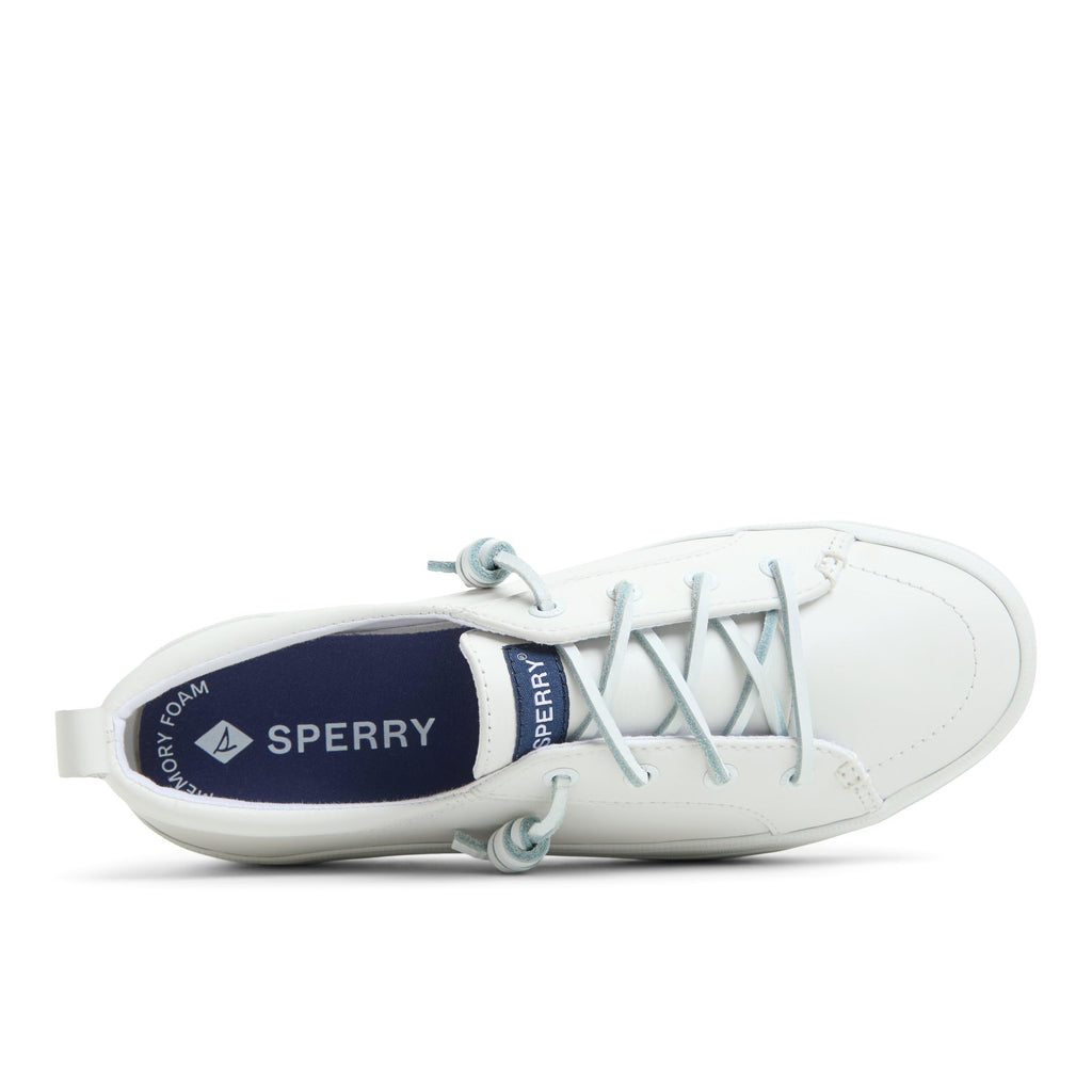 Sperry Women's Crest Vibe Platform Sneaker, White Leather, 8