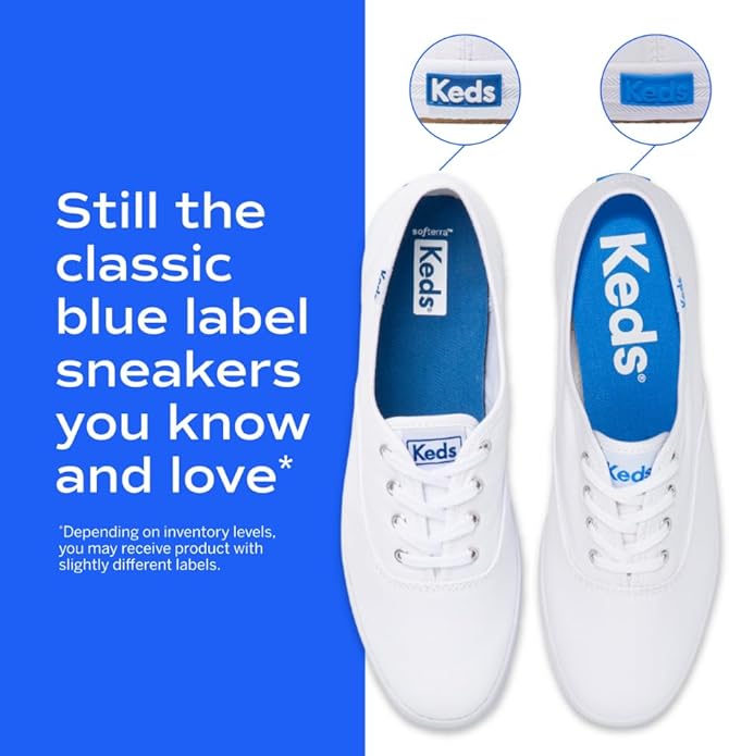 Keds womens Champion Canvas Sneaker, White