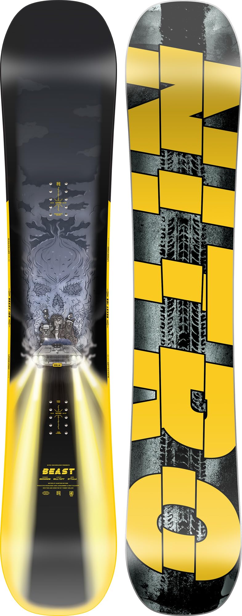 Nitro Men's Snowboards Beast '25 Highend Premium Twin Camber Freestyle Boards