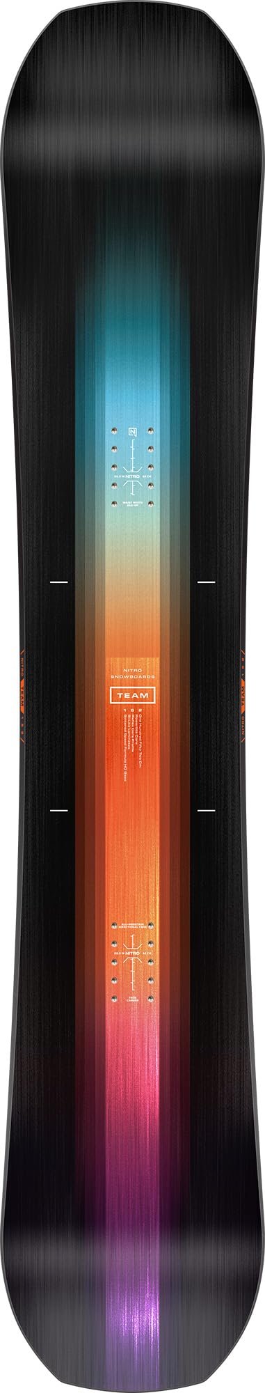 Nitro Snowboards Men's Team & Team Wide Board '25, Freestyle/Freerideboard, Directional Twin, True Camber, All-Terrain
