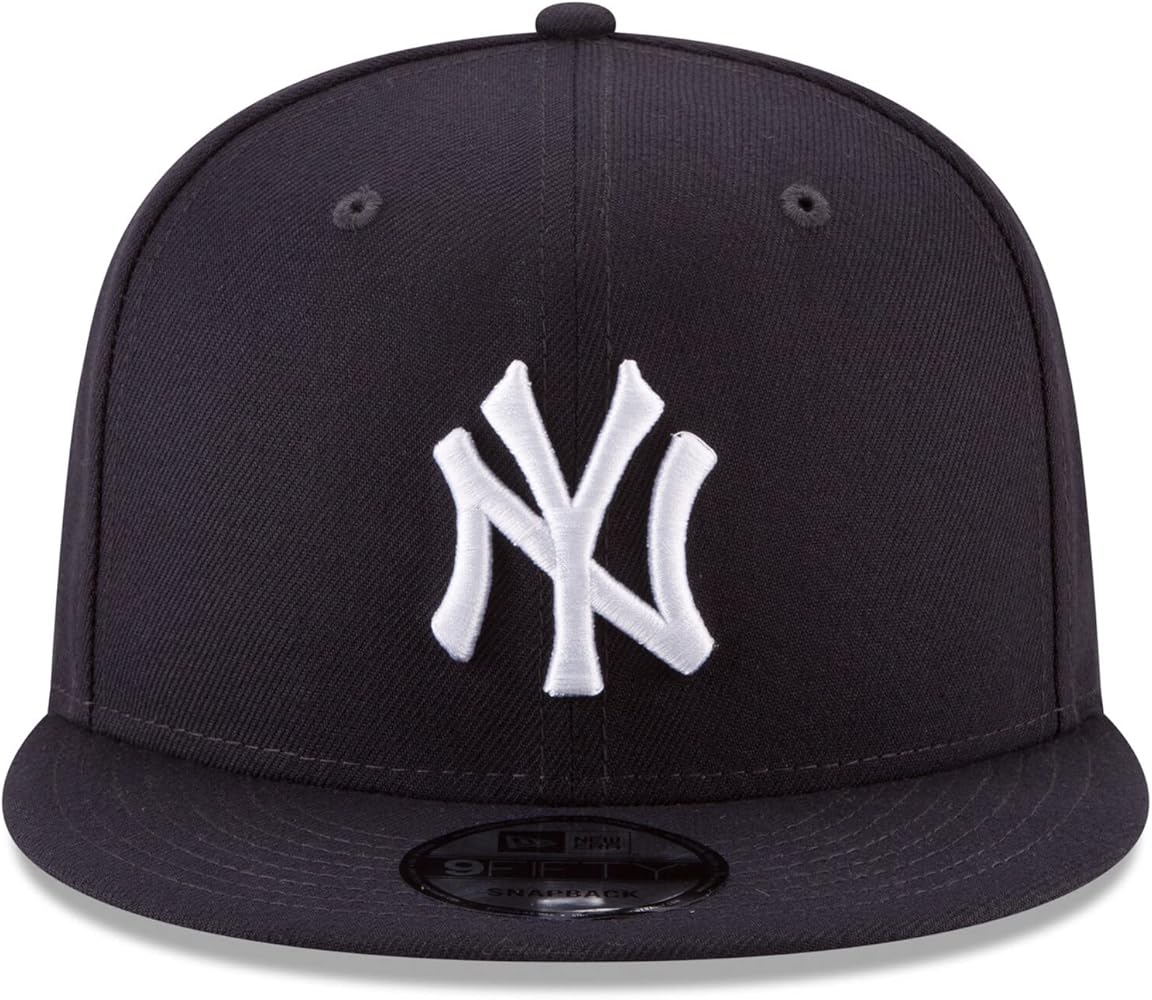 New Era Unisex New York Yankees Basic Black and White 9FIFTY Snapback