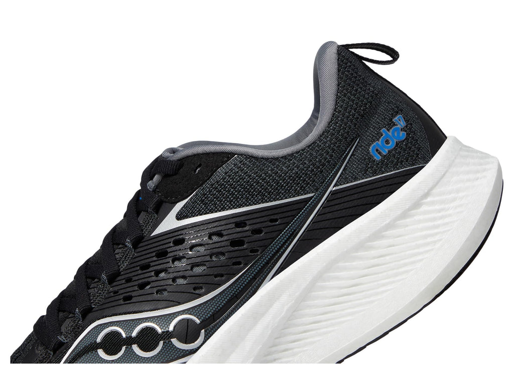 Saucony Men's Ride 17 Sneaker, Black/White