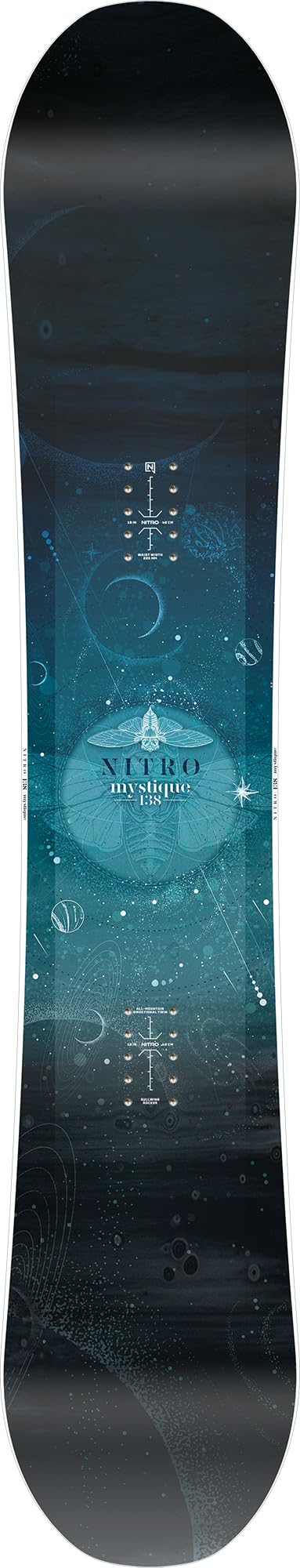 Nitro Snowboards Women's Mystique Board '25 Good Natured Girls Board All-Mountain Gullwing Directional Twin