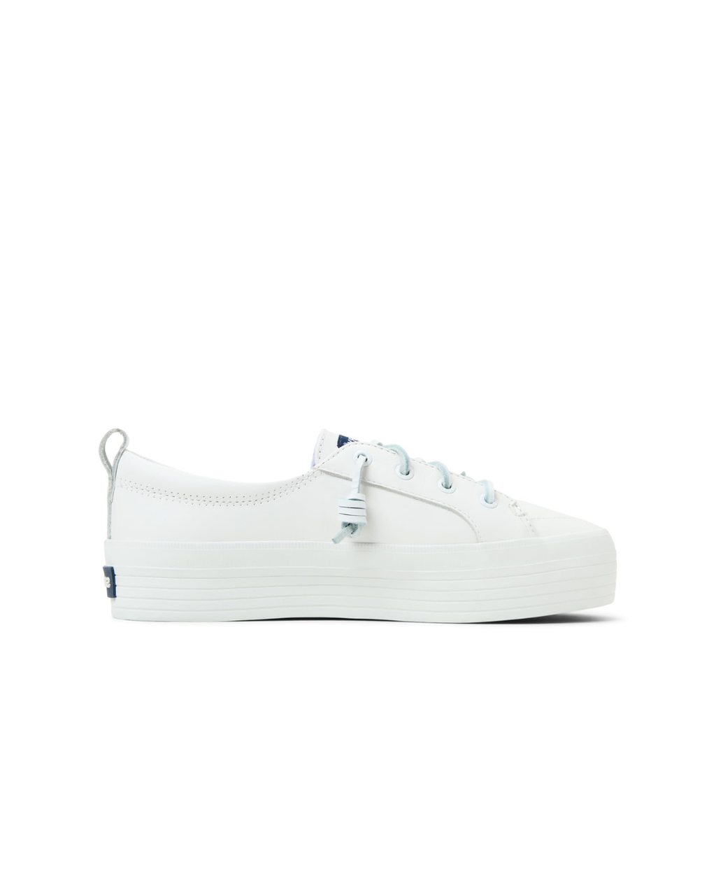 Sperry Women's Crest Vibe Platform Sneaker, White Leather, 8