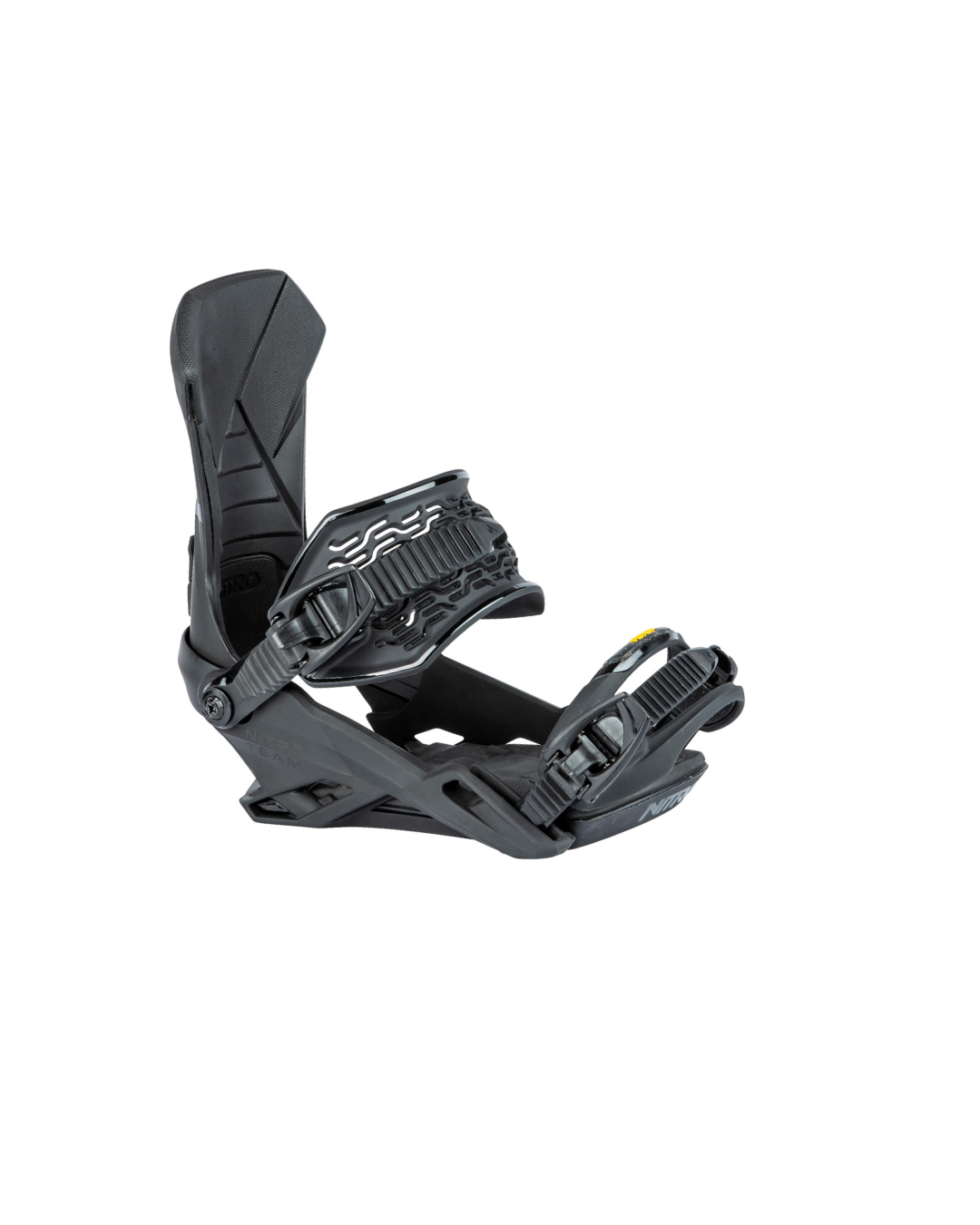 Nitro Team Men's Snowboard Bindings, Ultra Black