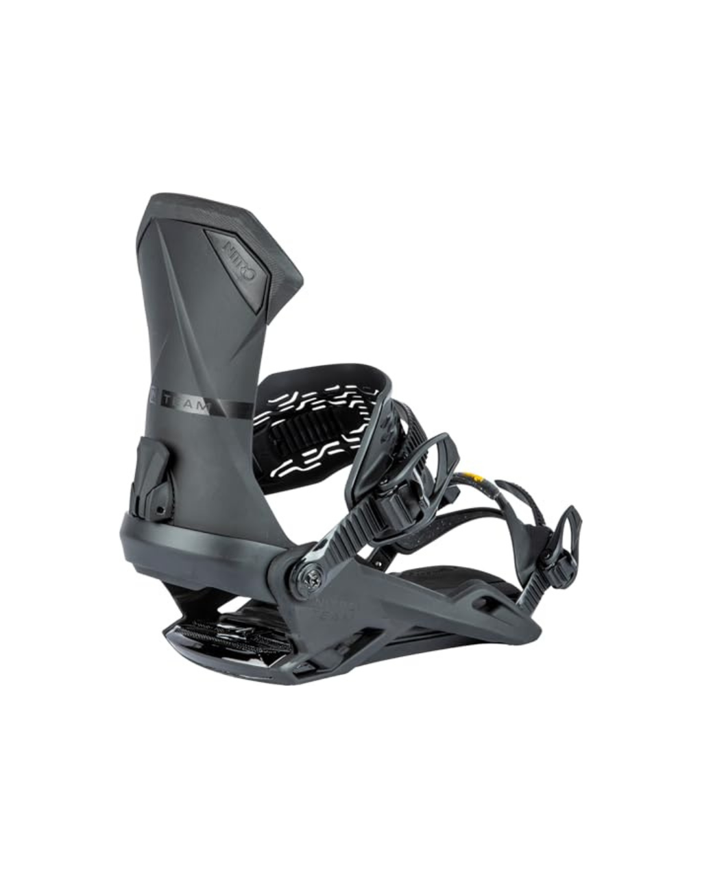 Nitro Team Men's Snowboard Bindings, Ultra Black