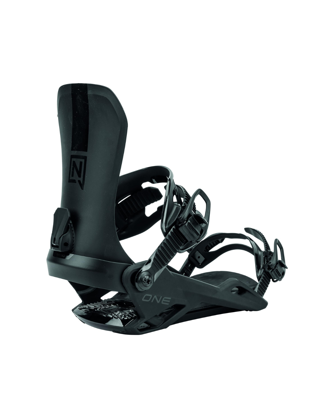 Nitro Men's One Snowboard Binding, Ultra Black
