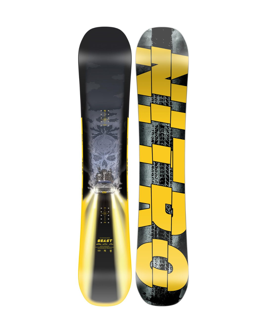 Nitro Men's Snowboards Beast '25 Highend Premium Twin Camber Freestyle Boards