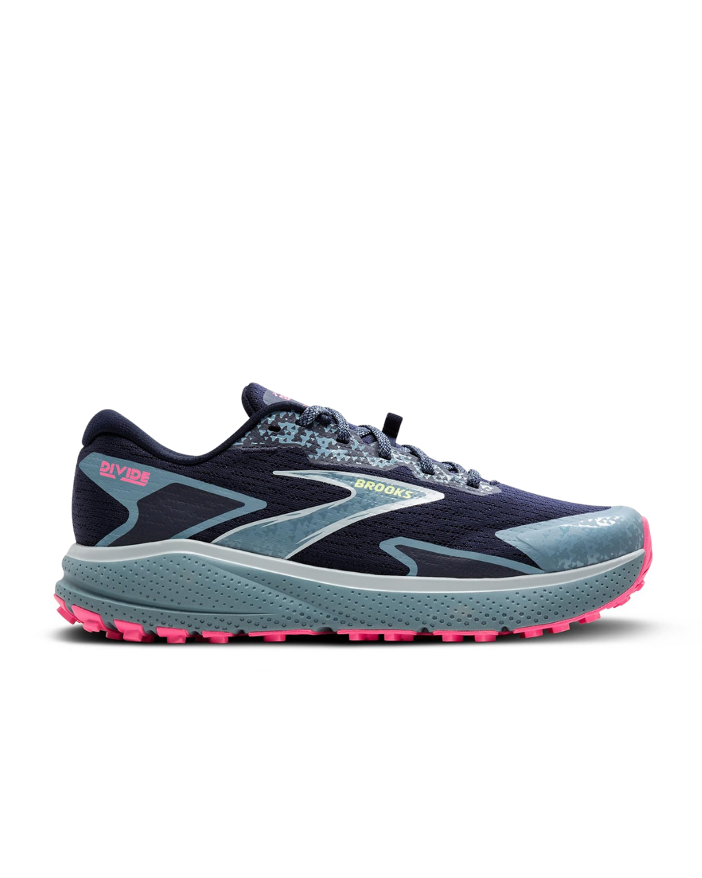 Brooks Women’s Divide 5 Trail Running Shoe - Peacoat/Black/Pink