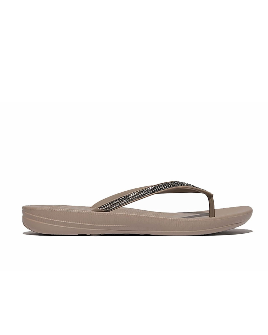 Fitflop Women’s Iqushion Ombre Sparkle Flip-Flops On Taupe/Pewter