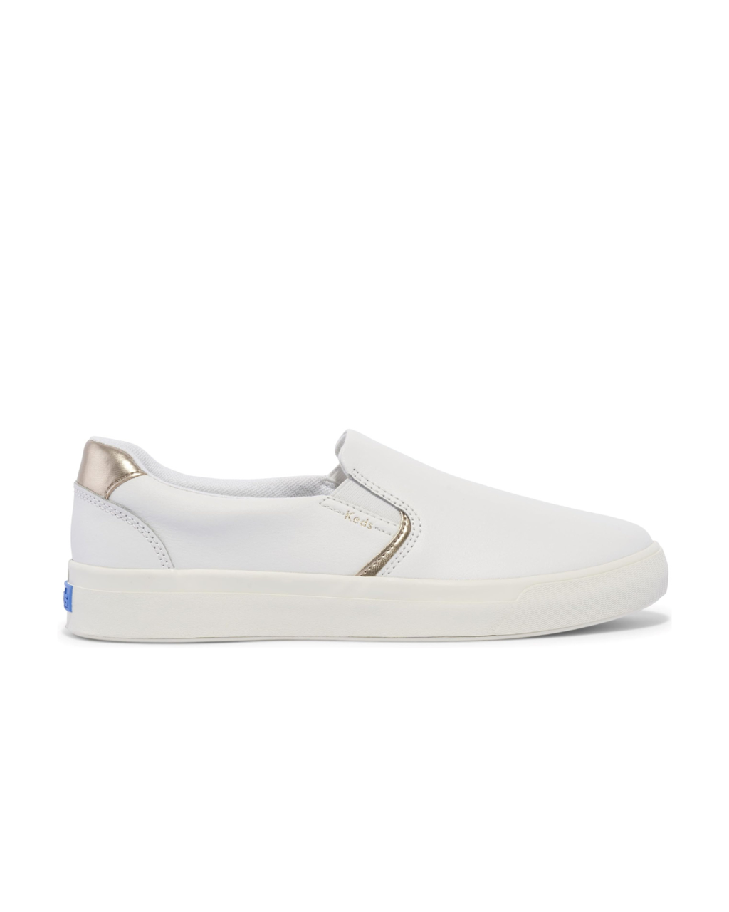 Keds Women's Pursuit Slip ON Sneaker, Egret/Champagne