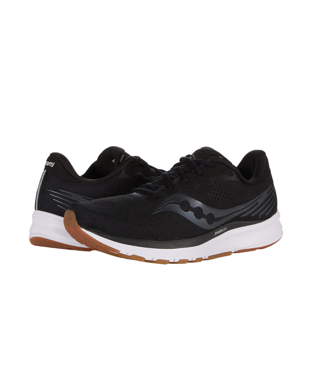 Saucony Men's Ride 14 Running Shoe, Black/gum