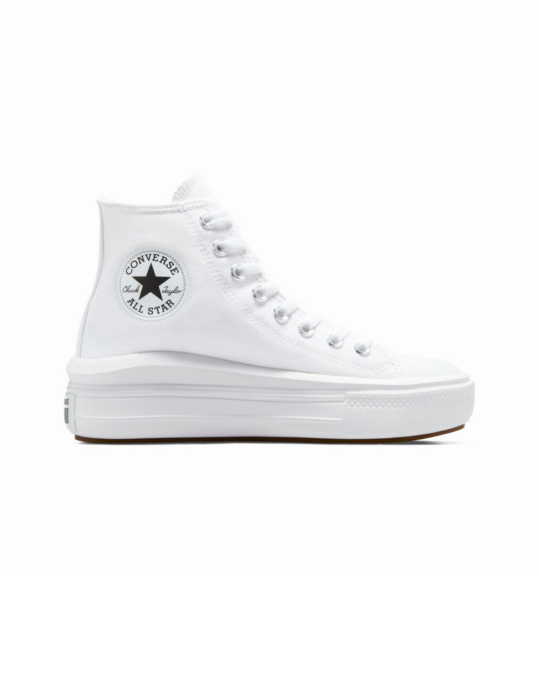 Converse Womens Chuck Taylor All Star Move Platform, White/Natural Ivory/Black