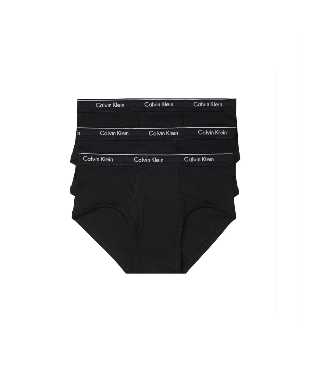 Calvin Klein Mens Cotton Classics 3-Pack Brief, Black