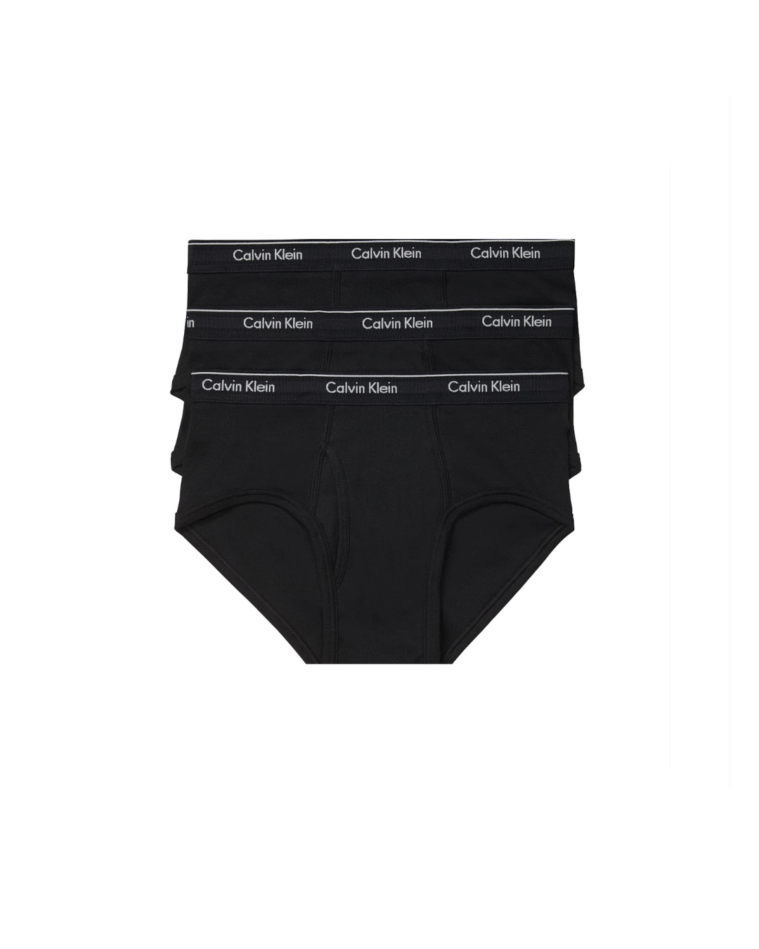 Calvin Klein Mens Cotton Classics 3-Pack Brief, Black