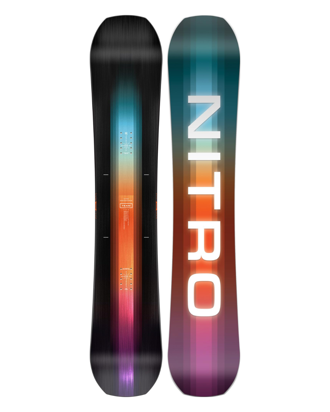 Nitro Snowboards Men's Team & Team Wide Board '25, Freestyle/Freerideboard, Directional Twin, True Camber, All-Terrain