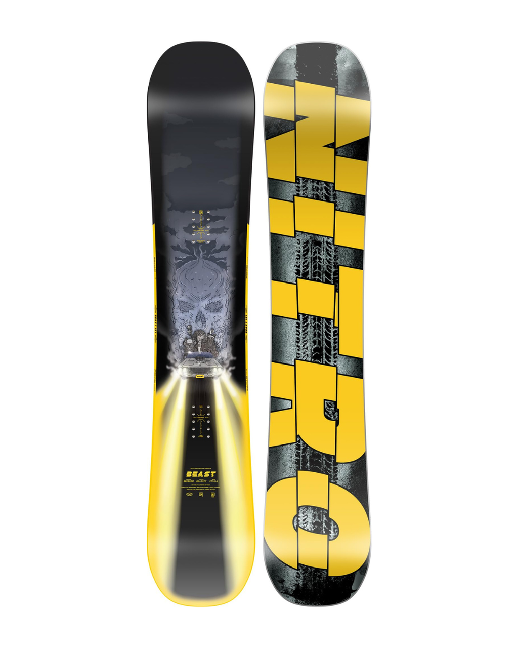 Nitro Men's Snowboards Beast '25 Highend Premium Twin Camber Freestyle Boards