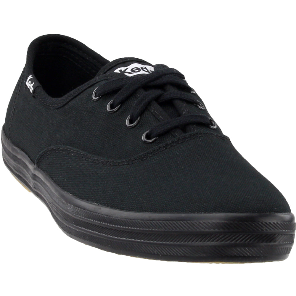 Keds Womens Champion Originals Lace Up Sneakers, Black