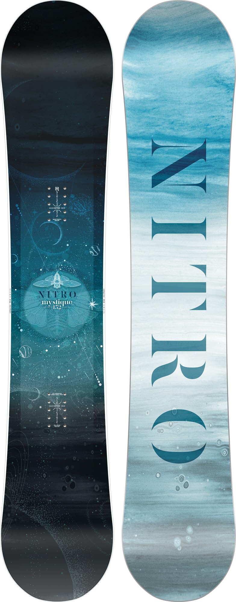 Nitro Snowboards Women's Mystique Board '25 Good Natured Girls Board All-Mountain Gullwing Directional Twin