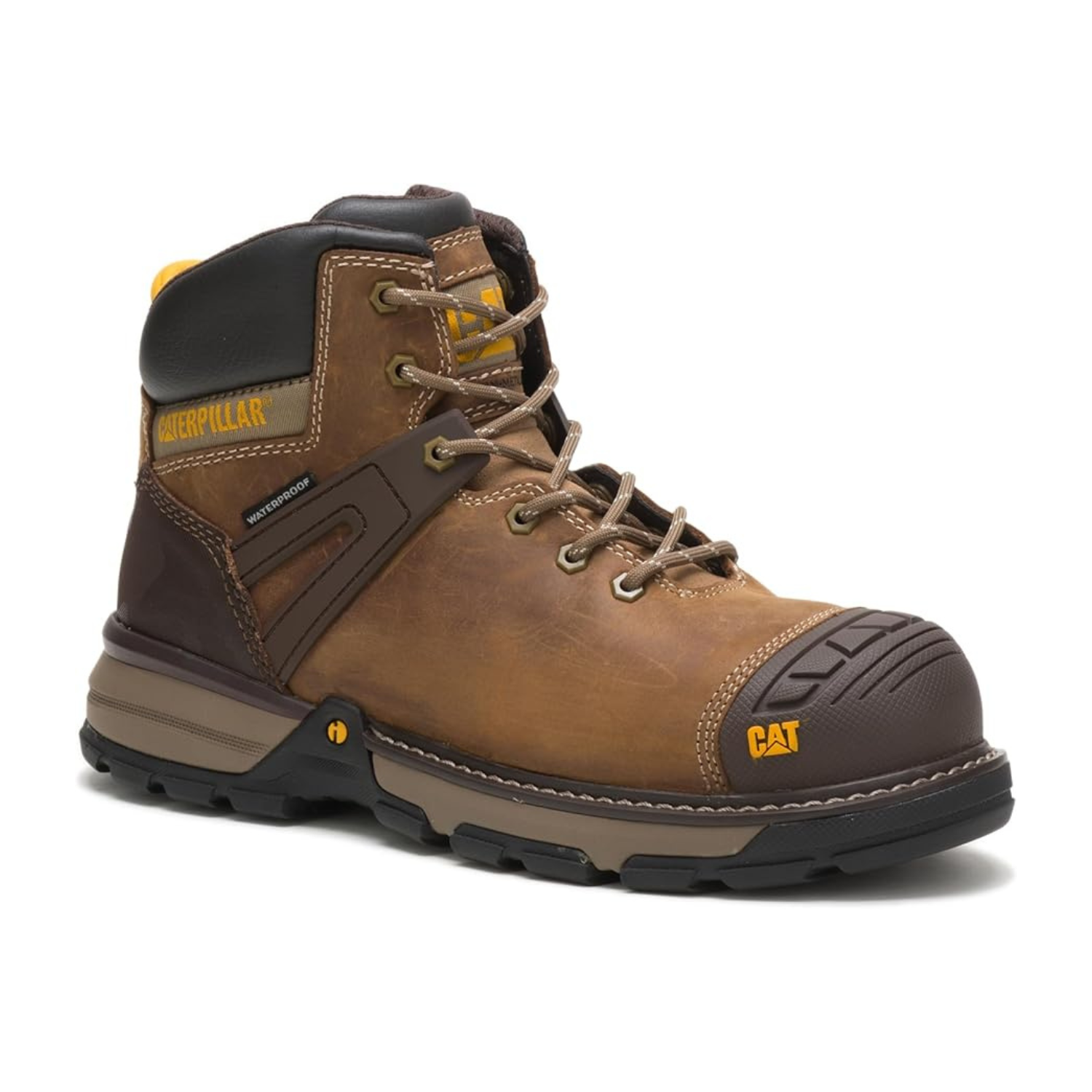 CAT Excavator Superlite WP NT men's work boot in dark beige