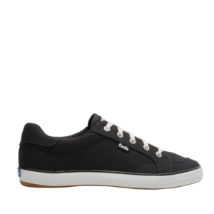 Keds Center III Canvas Sneaker Black side profile view