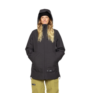L1 Premium Goods Fairbanks Jacket Black front worn view on model