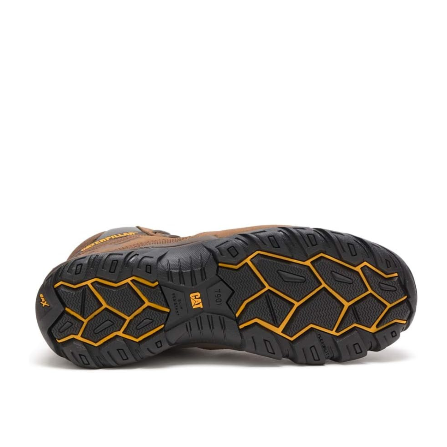 CAT Argon Hi Dark Brown composite toe waterproof boot