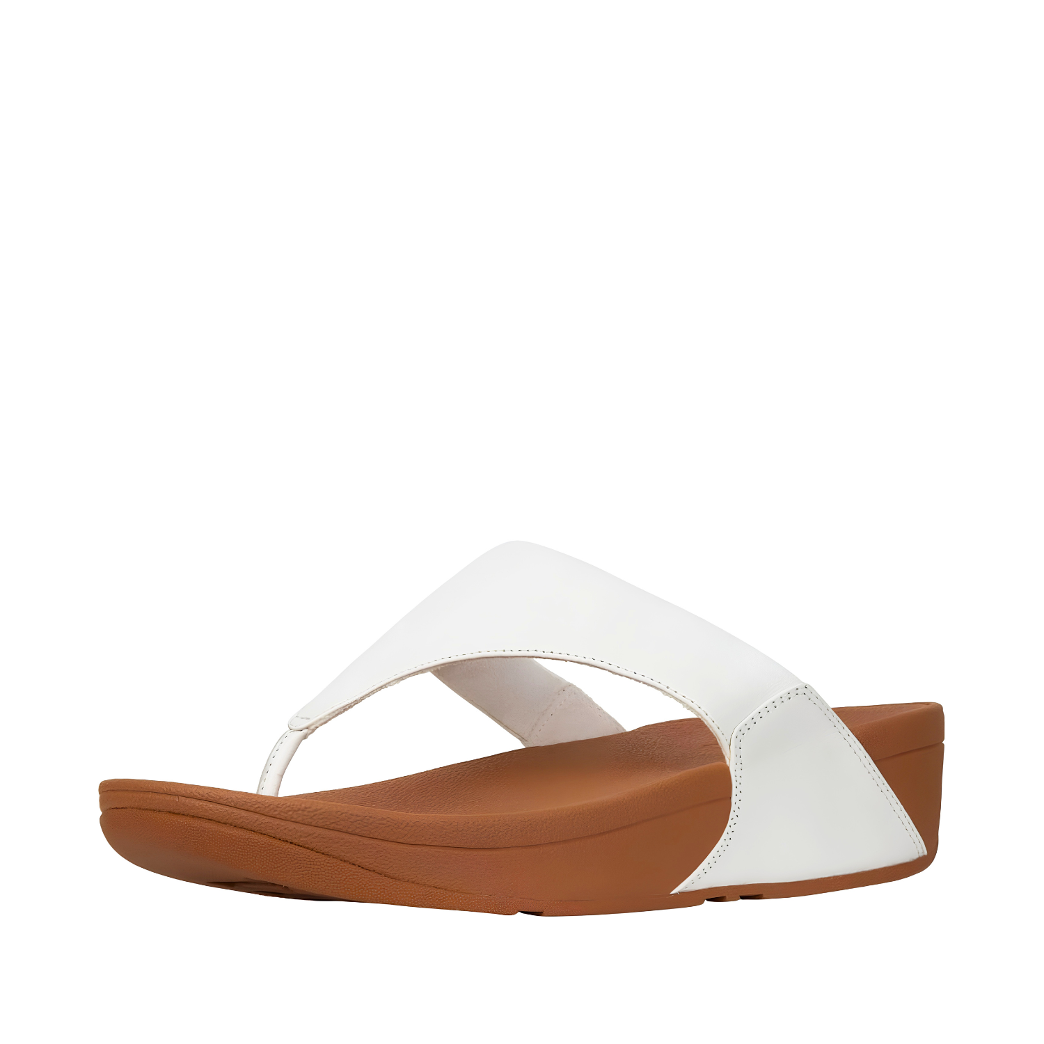 FitFlop Lulu Leather Toe-Post Sandal Urban White