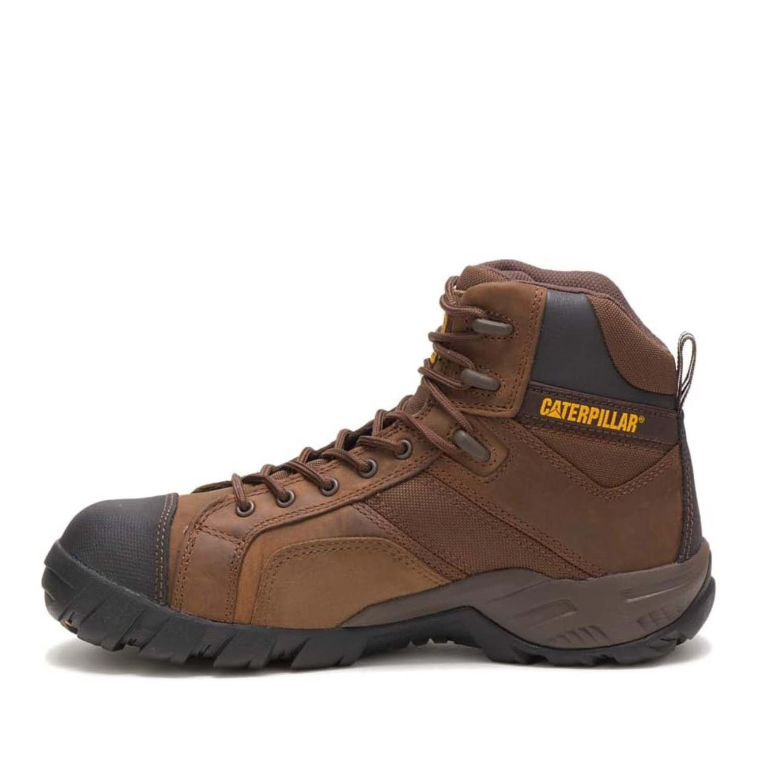 CAT Argon Hi Dark Brown composite toe waterproof boot
