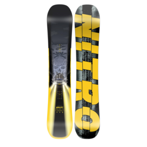 Nitro Beast Snowboard topsheet and base horror graphic view
